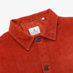 Surchemise Wilson en velours rouge courge