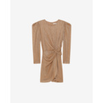 Robe Courte Drapée Col Rond Nowen