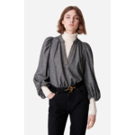 Blouse Bell En Laine & Soie
