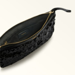 CLASSIC XL ENVELOPE - TESSUTO PAILLETTES+VITELLO CRAQUELE