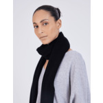 Echarpe rectangle cachemire Violeta NOIR
