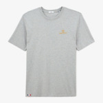 T-shirt Rugby Nation FRANCE gris chiné à col rond en coton