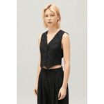 Gilet costume gris chiné