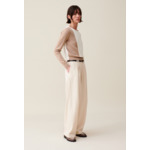 Pull court rabat ton sur ton