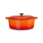 Cocotte ovale 31cm en fonte émaillée volcanique*
