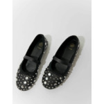Ballerines à studs argentés