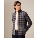 Chemise gabriel à carreaux marine
