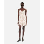 Robe Courte Imprimée En Soie Femme