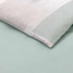 Lacoste - Housse de couette en satin de coton lavé vert, L Songe