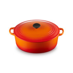 Cocotte ovale 31cm en fonte émaillée volcanique*