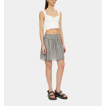 Jupe Courte Imprimée Avec Smocks Femme