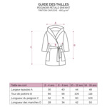 PEIGNOIR ENFANT | Pétale - Bleuet