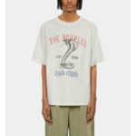 T-Shirt Écru Avec Sérigraphie Chaos Snake Homme