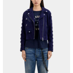 Blouson Cuir Suede Femme