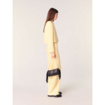 Pantalon droit en tweed et lurex