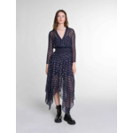 Robe longue asymétrique imprimé fleurs