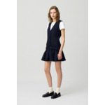 Robe courte cintrée plissée