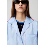 Chemise oversize contrastée