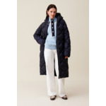 Doudoune longue capuche matelassée