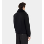 Blouson Aviateur En Laine Mélangée Noir Homme