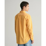 Chemise regular fit en coton et lin
