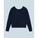 Pull Col Rond Dos Nu à Boutons