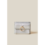 Porte-carte Anouck cuir argenté