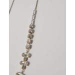 Collier chocker argenté à strass