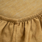 Olivier Desforges - Drap housse en satin de coton lavé vert, Bragance