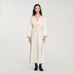 Robe longue satinée