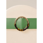 Ceinture Lauren-Vert en Cuir De Vachette