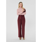 Pantalon Pia-Bordeaux en Polyester