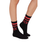 Chaussettes Courtes Femme 2 - Noir/Infrarouge