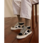 Tennis noires & marron clair