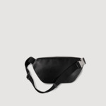 Sac banane large en cuir lisse