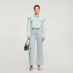 Blouson court en denim