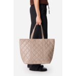 Cabas XL En Cuir Matelassé En Coton