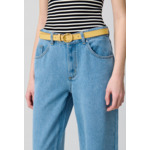 Ceinture cuir boucle dorée