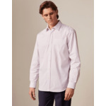 Chemise classique rayée violette