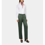 Pantalon Tailleur Vert Femme