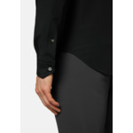 Chemise Noire En Nylon Stretch Slim Fit