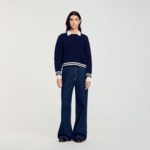 Pull en maille torsadée
