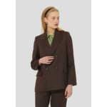 Veste Valson-Chocolat en Laine Vierge
