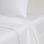 BOSS Home - Drap plat en satin de coton blanc, Loft