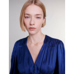 Robe courte satinée