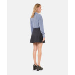 Jupe Courte Plissée Bleu Marine Femme