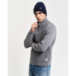 Textured Wool Blend Zip Cardigan