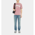 T-Shirt Rose Clair Avec Sérigraphie Silverlake Homme