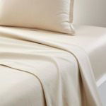 BOSS Home - Drap plat en satin de coton blanc, Loft