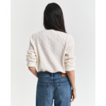 Lambswool Cable Knit Crew Neck Swea